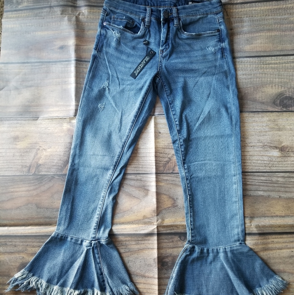 New BlankNYC pants size 26 Bell Bottom Fringe